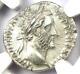 Antoninus Pius Ar Denarius Silver Roman Coin 138-161 Ad. Certified Ngc Choice Au