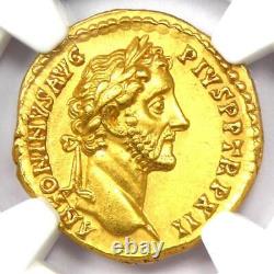Antoninus Pius Gold AV Aureus Roman Coin 138-161 AD Certified NGC Choice AU