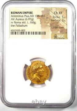 Antoninus Pius Gold AV Aureus Roman Coin 138-161 AD Certified NGC Choice XF