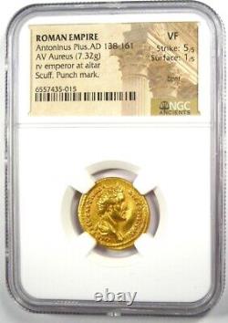 Antoninus Pius Gold AV Aureus Roman Coin 138-161 AD Certified NGC VF