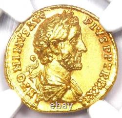 Antoninus Pius Gold AV Aureus Roman Coin 138-161 AD NGC Choice AU 5/5 Strike