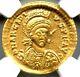 Arcadius Av Solidus Gold Ancient Roman Gold Coin 383-408 Ad, Ngc Certified Au