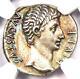 Augustus Ar Denarius Coin 15 Bc (lugdunum) Certified Ngc Au Rare In Au