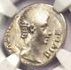 Augustus Ar Denarius Coin 27 Bc 14 Ad, Lugdunum Certified Ngc Fine