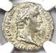 Augustus Ar Denarius Coin 27 Bc- 14 Ad (lugdunum) Certified Ngc Vf (very Fine)