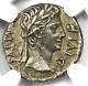 Augustus Ar Denarius Coin 8 Bc (lugdunum) Certified Ngc Au Rare In Au