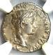 Augustus Ar Denarius Silver Coin 27 Bc 14 Ad (lugdunum). Certified Ngc Xf (ef)