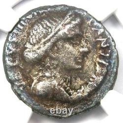 Augustus Octavian AR Denarius Coin 16 BC Vetus NGC VF