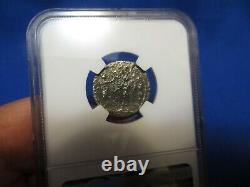 Aurelian Silver Ancient Roman Coin AD 270-275 B Aurelianianus NGC F 20 mm