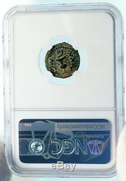 Authentic Ancient JEWISH WAR vs ROMANS 67AD Historical JERUSALEM Coin NGC i83929
