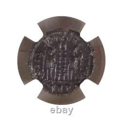 Authentic Roman Empire Coin Ancient Artifact Bronze 337-361 NGC AU Sharp Details
