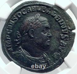 BALBINUS Authentic Ancient 238AD Rome Sestertius VERY RARE Roman Coin NGC i81777
