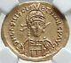 Basiliscus & Marcus Authentic Ancient 475ad Gold Roman Coin Rare Ngc I81520
