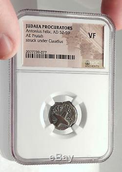 BRITANNICUS NERO Antonius Felix Jerusalem Ancient Roman CLAUDIUS Coin NGC i70833