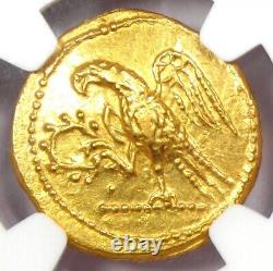 Brutus Coson Gold AV Stater Roman Coin 54 BC Certified NGC Choice AU