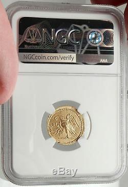 Brutus Julius Caesar Roman Assassin 44BC Ancient Greek GOLD Coin NGC MS i68143