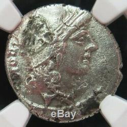 C. 46 Bc Silver Roman Republic T. Carisius Denarius Coin Ngc Choice Very Fine