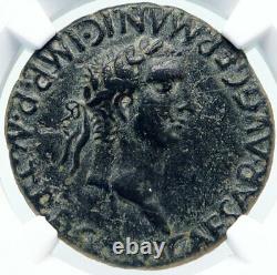 CALIGULA & CAESONIA Very Rare CARTHAGO NOVA Spain Ancient Roman Coin NGC i86176