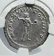 Caracalla Authentic Ancient 216ad Rome Silver Roman Coin Sol Sun Ngc I81544