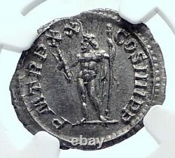 CARACALLA Authentic Ancient 217AD Rome Silver Roman Coin JUPITER NGC i77643