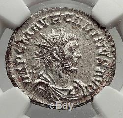 CARINUS 284AD Authentic Ancient Silvered Roman Coin SALUS NGC Certified i62061