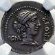 Cato Uticensis Enemy Of Julius Caesar 47bc Silver Roman Hero Coin Ngc I82712