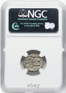 CELTIC, Ancient Britain Durotriges 60-20 BC, Roman Silver Bi Stater Coin, NGC VF