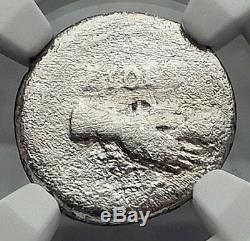 CIVIL WAR after NERO 68AD Gaul Authentic Ancient Silver Roman Coin NGC i60108