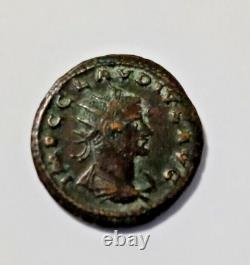 CLAUDIUS ANTIQUE Ancient Roman Coin w MINERVA like ATHENA