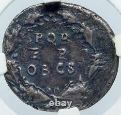 CLAUDIUS very rare DENARIUS 49AD Ancient Silver Roman Coin NGC Certified i86171