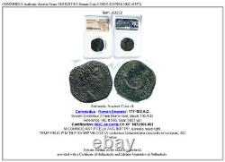 COMMODUS Authentic Ancient Rome SESTERTIUS Roman Coin CORNUCOPIAS NGC i83572