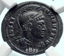 CONSTANTINE I the GREAT Authentic Ancient 319AD Roman Coin w STANDARD NGC i81915