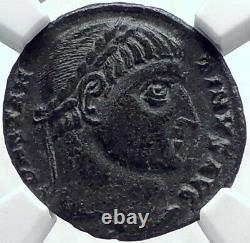 CONSTANTINE I the GREAT Authentic Ancient 326AD Roman Coin CAMP GATE NGC i81925