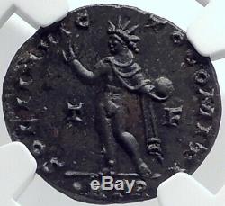CONSTANTINE I the Great Authentic Ancient 317AD Roman Coin SOL SUN NGC i81784