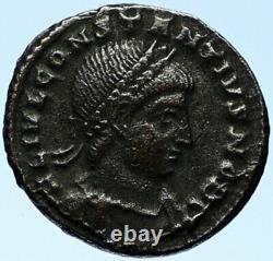 CONSTANTIUS II Authentic Ancient 330AD Genuine OLD Roman Coin w SOLDIERS i99101