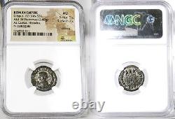 CRISPUS Rare in RIC. NGC Certified AU Son of Constantine the Great Æ3 Roman Coin
