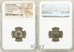 CRISPUS Rare in RIC. NGC Certified AU Son of Constantine the Great Æ3 Roman Coin