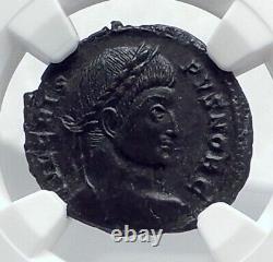 CRISPUS Roman Caesar Authentic Ancient 323AD Trier Genuine Roman Coin NGC i81675