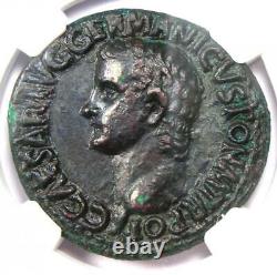 Caligula AE As Copper Roman Coin 37-41 AD Certified NGC Choice XF (EF)