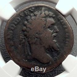 DIDIUS JULIANUS 193AD Sestertius RARE Authentic Ancient Roman Coin NGC VG i61928