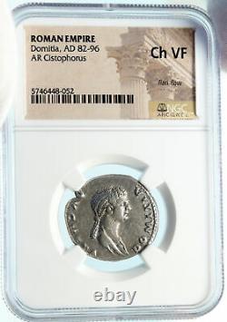 DOMITIA DOMITIAN wife Ancient Cistophric Tetradrachm Roman Coin VENUS NGC i83847
