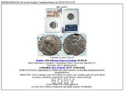 DOMITIA DOMITIAN wife Ancient Cistophric Tetradrachm Roman Coin VENUS NGC i83847