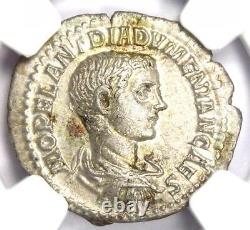 Diadumenian AR Denarius Silver Roman Coin 218 AD Certified NGC Choice AU