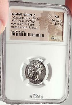 Dictator Sulla SON Silver Roman Republic Coin for POMPEY the GREAT NGC i69580