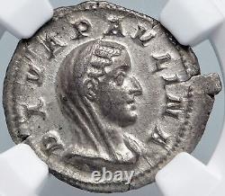 Diva PAULINA Roman Empress ANTIQUE 236AD Silver Roman Denarius Coin NGC i89073