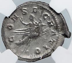 Diva PAULINA Roman Empress ANTIQUE 236AD Silver Roman Denarius Coin NGC i89073