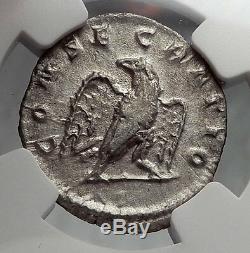 Divus VESPASIAN Consecratio under Trajan Decius Silver Roman Coin NGC AU i60096