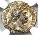 Domitian Ar Denarius Silver Roman Coin 81-96 Ad Certified Ngc Choice Xf (ef)