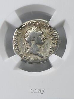 Domitian Ad 81-96 Ar Denarius Roman Silver Coin(seven Hills Hoard) Ngc Fine 4418