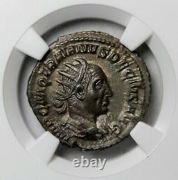 Double Denarius Trajan Decius 249-251 AD Silver NGC CH AU Ancient Roman Coin